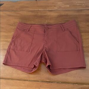 Prana Women's Brick Red Shorts Size 14